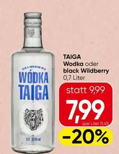 Wodka Taiga oder black Wildberry