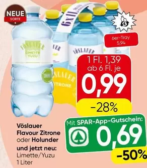 Vöslauer Flavour Zitrone oder Holunder und jetzt neu: Limette/Yuzu