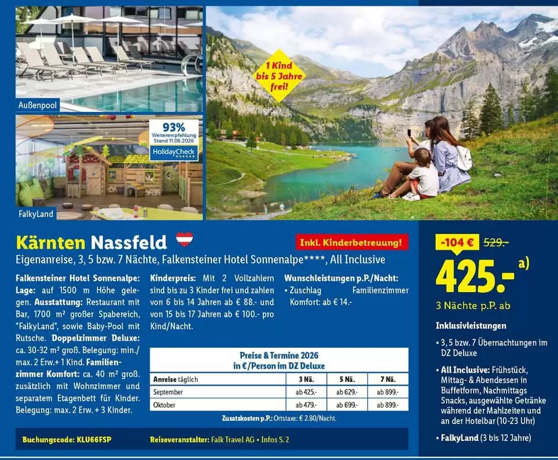 Kinder - Kärnten Nassfeld Eigenanreise