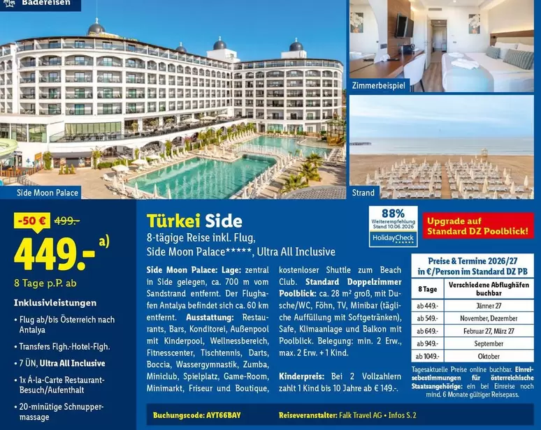 Side Moon Palace Ultra All Inclusive