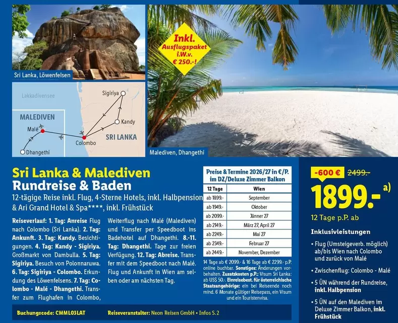 Baden - Sri Lanka & Malediven Rundreise &