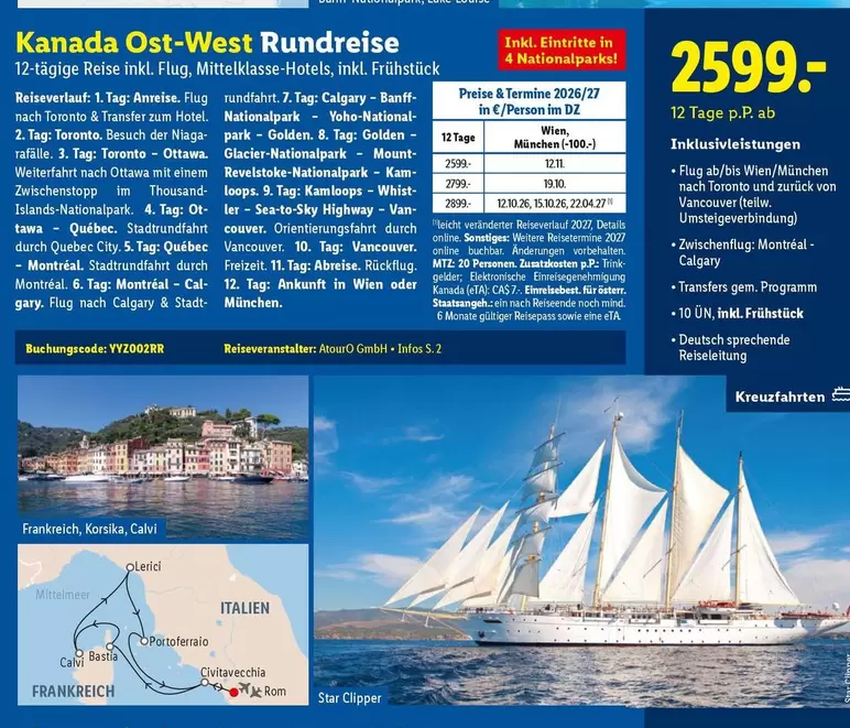 Park - Kanada Ost-West Rundreise