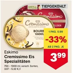 Cremissimo Eis Spezialitäten