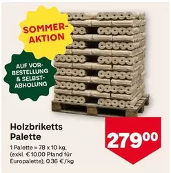 Palette - Holzbriketts