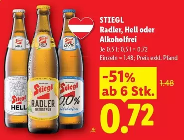 Stiegl - Radler, Hell oder alkoholfrei