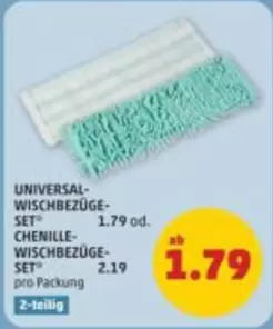 UNIVERSAL-WISCHBEZÜGE-SET / CHENILLE-WISCHBEZÜGE-SET