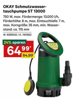 Schmutzwassertauchpumpe ST 13000