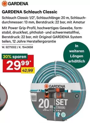 Gardena - Schlauch Classic