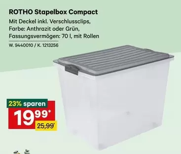 ROTHO Stapelbox Compact W. 9440010 / K. 1213256