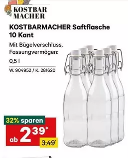 Saftflasche 10 Kant