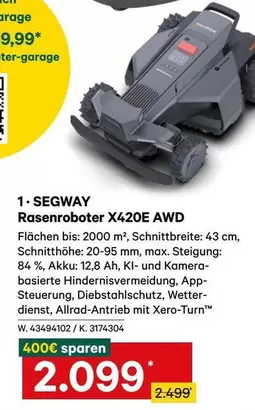 Segway - Rasenroboter X420E AWD