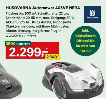 Husqvarna - Automower 405VE NERA