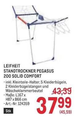 Pegasus - STANDTROCKNER PEGASUS 200 SOLID COMFORT