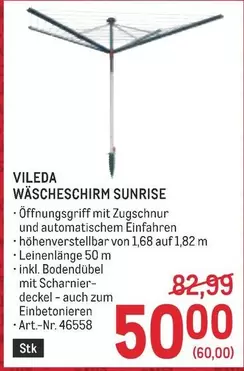 WÄSCHESCHIRM SUNRISE Art.-Nr. 46558
