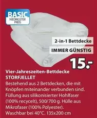 Vier-Jahreszeiten-Bettdecke STORFJELET