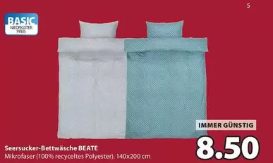 Seersucker-Bettwäsche