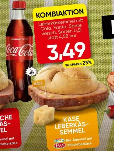 Coca Cola - Käse Leberkässemmel