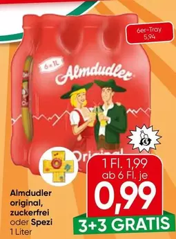 Almdudler original, zuckerfrei oder Spezi 1 Liter