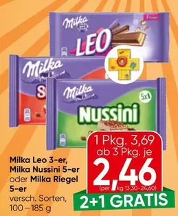 Milka - Leo, Nussini oder Riegel