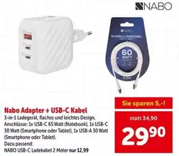 Adapter + USB-C Kabel
