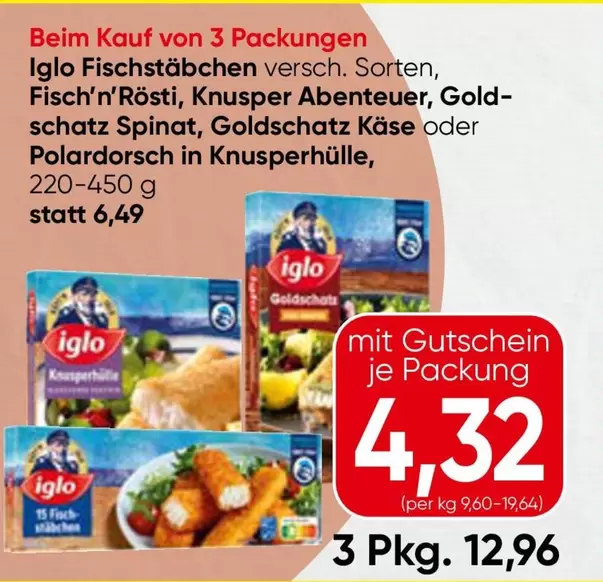 Gold - Fischstäbchen versch. Sorten, Fisch'n'Rösti, Knusper Abenteuer, schatz Spinat, schatz Käse oder Polardorsch in Knusperhülle