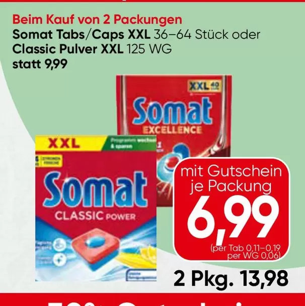Soma Tabs/Caps XXL 36-64 Stück oder Classic Pulver XXL 125 WG