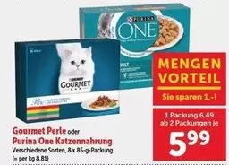 Gourmet - Perle oder Purina One Katzenahrung