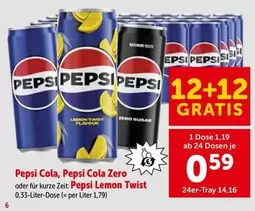Pepsi Cola, Pepsi Cola Zero, Pepsi Cola Lemon Twist