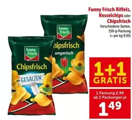 Funny Frisch Riffels, Kesselchips oder Chipsfrisch