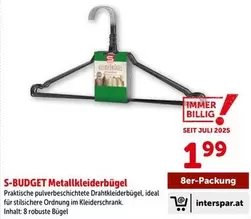 S-BUDGET Metallkleiderbügel