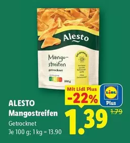 Mangostreifen Getrocknet