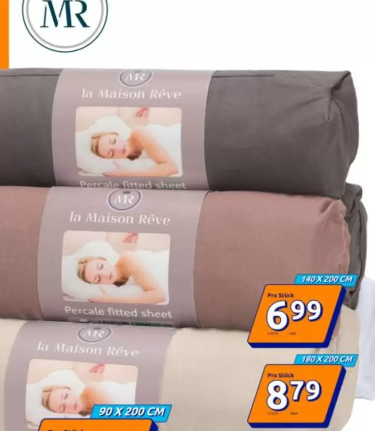 Percale fitted sheet
