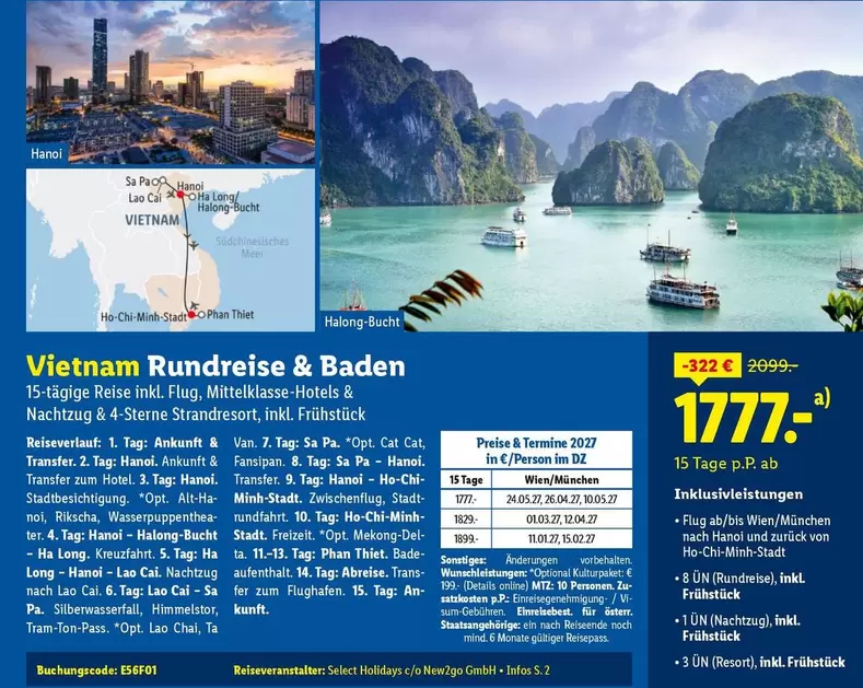 Baden - Vietnam Rundreise &