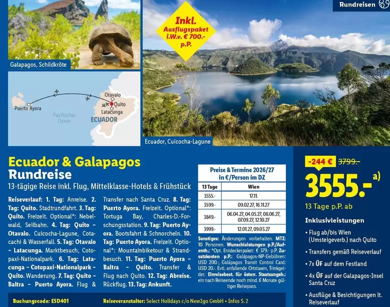 Tiger - Ecuador & Galapagos Rundreise