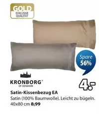 Gold - Satin-Kissenbezug EA