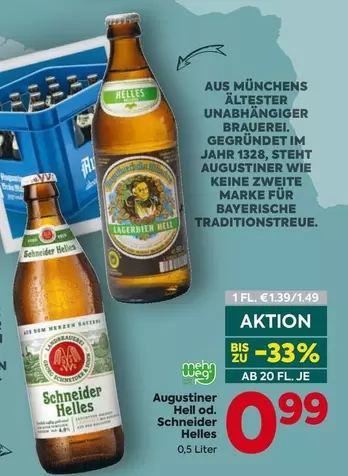 Augustiner Helles od. Schneider Helles