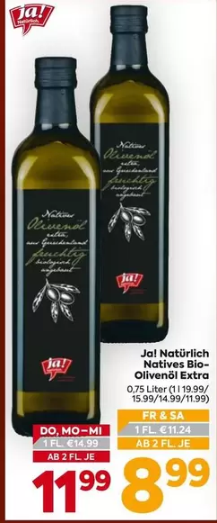 Bio - Ja! Natürlich Natives -Olivenöl Extra