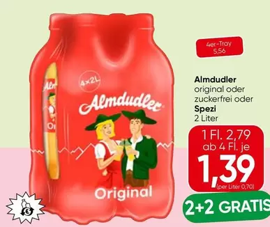 Almdudler Original oder zuckerfrei Spezi