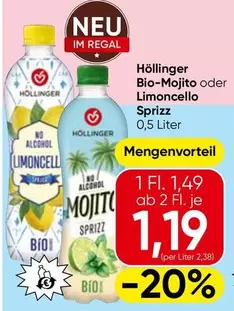 Bio - -Mojito oder Limoncello Sprizz
