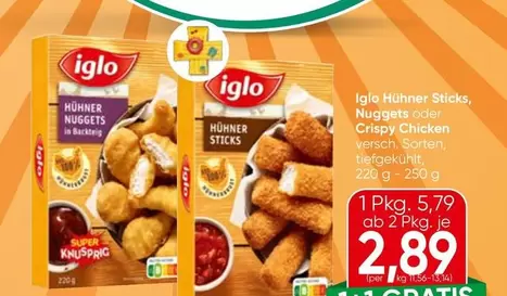 Hühner Sticks, Nuggets oder Crispy Chicken