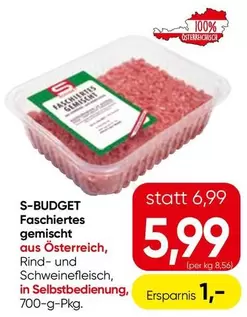Faschiertes gemischt aus Österreich, Rind- und Schweinefleisch