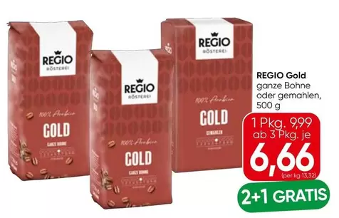 Gold - REGIO  ganze Bohne oder gemahlen