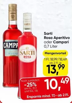 Rosa Aperitivo oder Campari