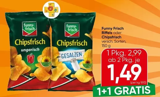 Chipsfrisch Riffels oder Chipsfrisch