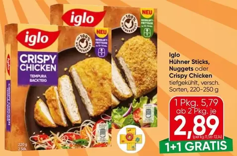 Hühner Sticks, Nuggets oder Crispy Chicken