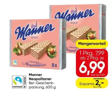 Manner - Neapolitaner 8er-Geschenkpackung