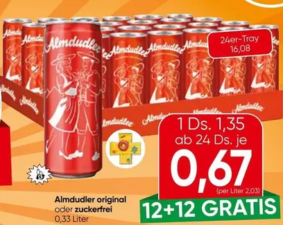 Almdudler original oder zuckerfrei