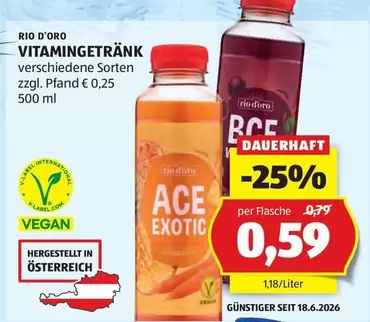 Vegan - VITAMINGETRÄNK