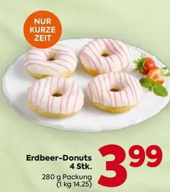 Erdbeer-Donuts