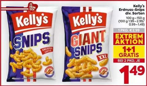 Erdnuss-Snips div. Sorten